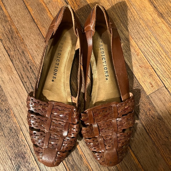 Predictions Calbert Leather Huarache Sandals Shoes Size 8 1/2M Made in Brazil - Picture 3 of 5